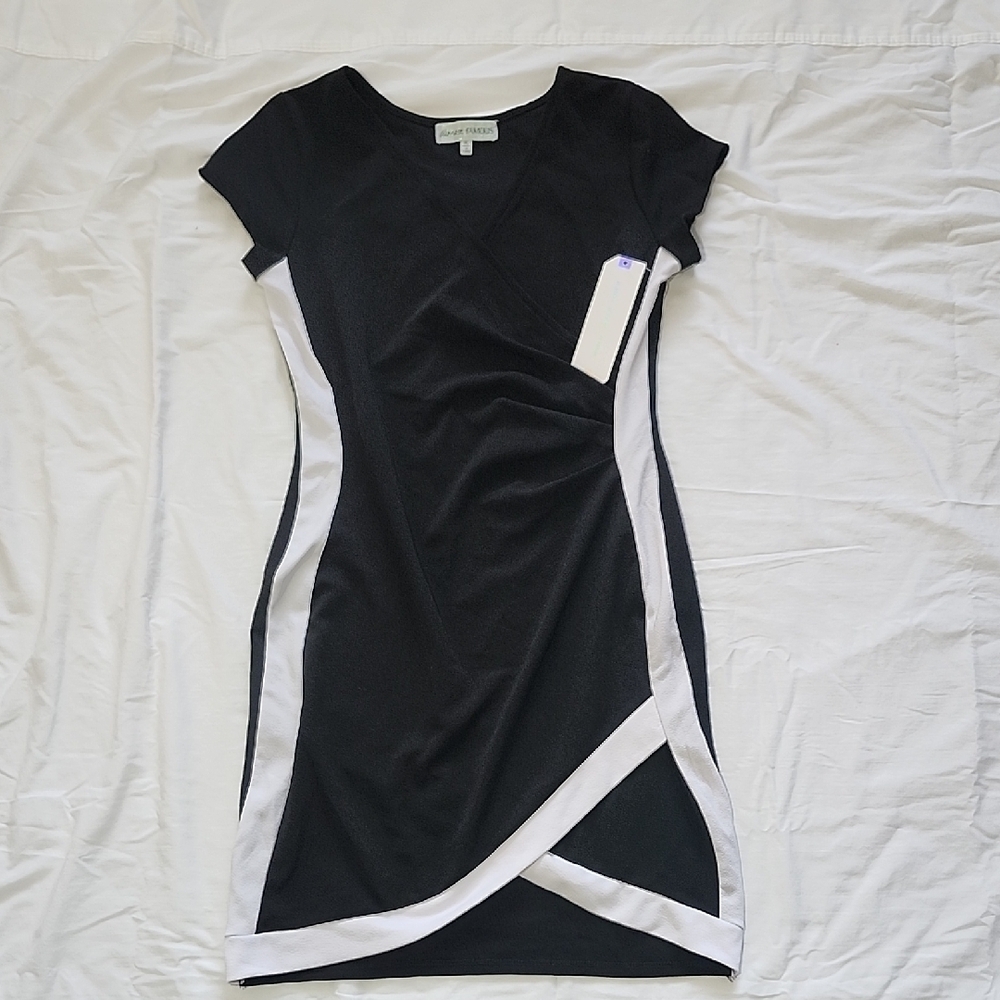 Almost Famous Black and White Mini Dress